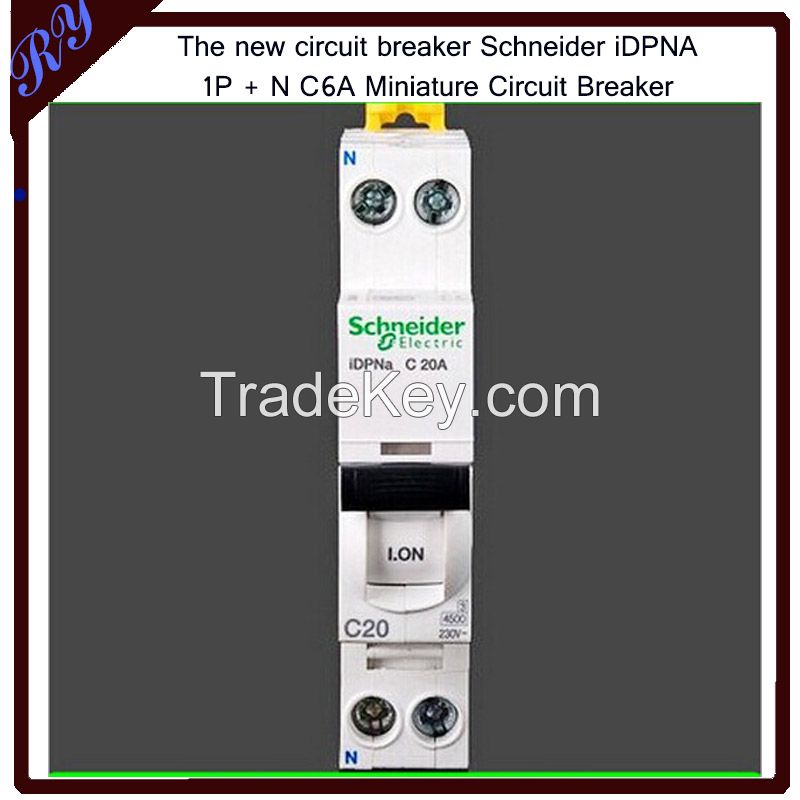 The new circuit breaker Schneider iDPNA 1P + N C6A Miniature Circuit Breaker