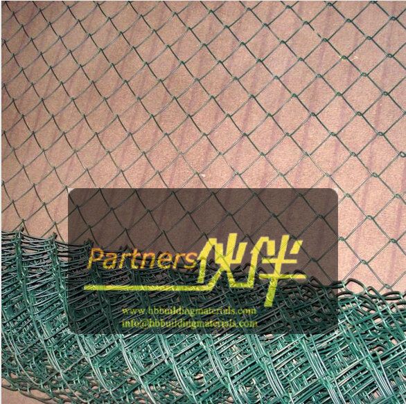 PVC Coated Chain link fence and Black Chain link fence