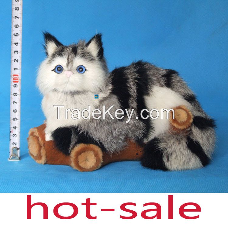 2014 hot sale plush toys lifelike animals toys stuffed cats toy