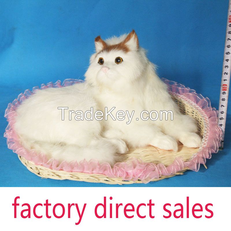 2014 hot sale plush toys lifelike animals toys stuffed cats toy