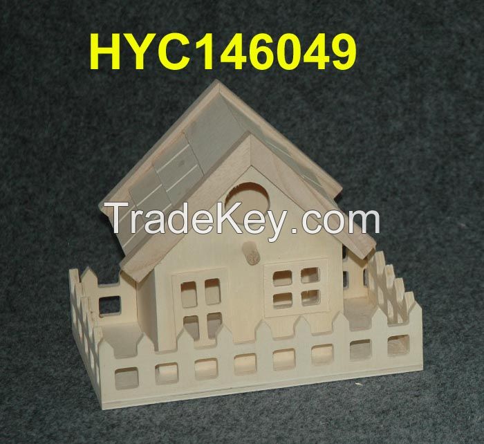 wooden bird house