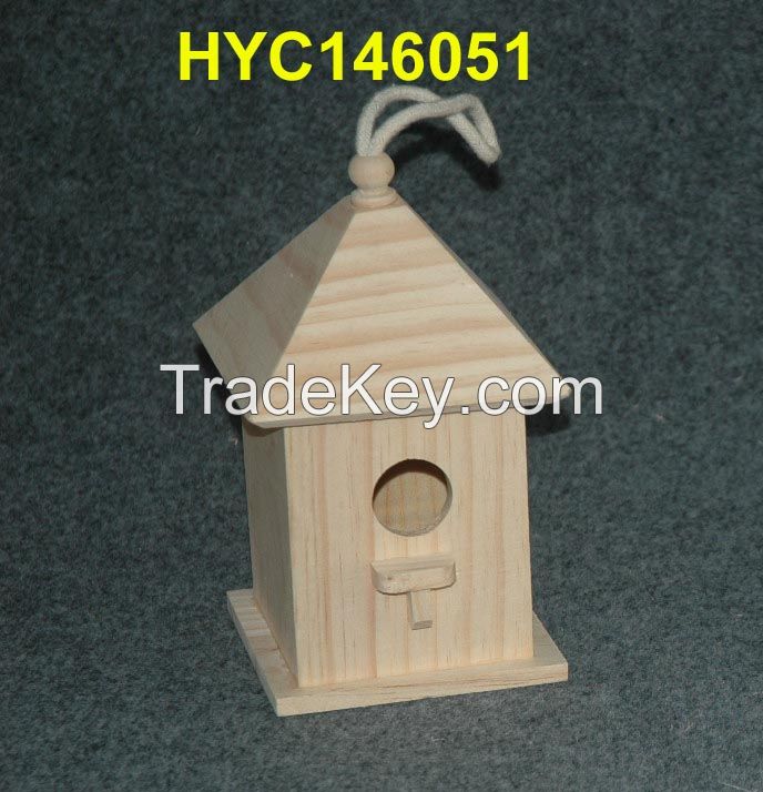 wooden bird house