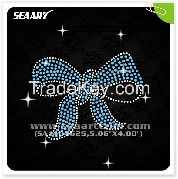 Butterfly hot fix rhinestone transfer motifs design