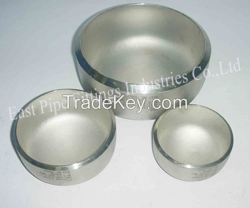 pipe fittings stainless steel cap