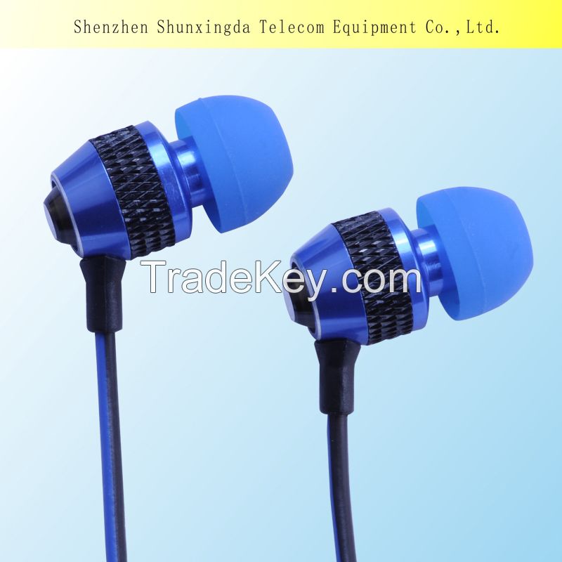 SXD metal OEM earphone accept