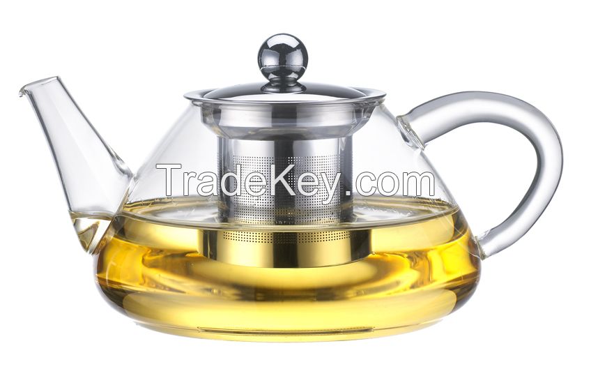 Heat resisting glass teapot coffee maker JMHF161B