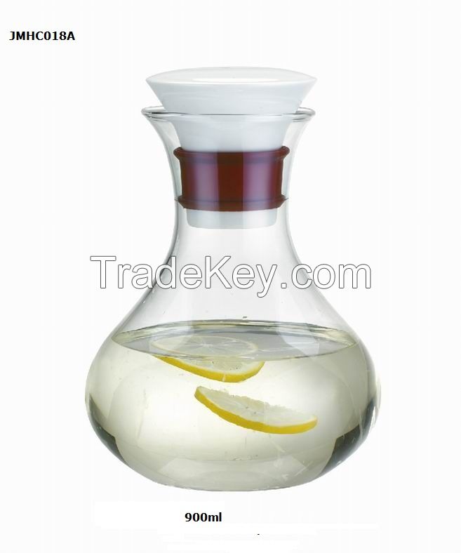 New Multifunction glass jug with ceramic lid