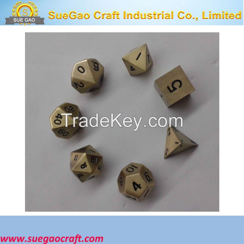 Dice Metal Dice,metal Dice Set