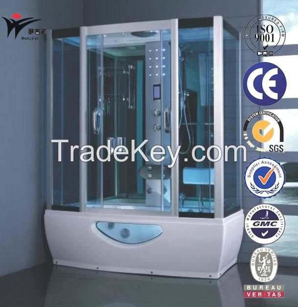 luxury steam shower room  walk in tub shower bath combo