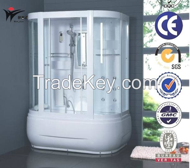 luxury steam shower room  walk in tub shower bath combo