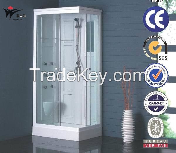 sector arc curved shape sliding glass door shower cubicel unit