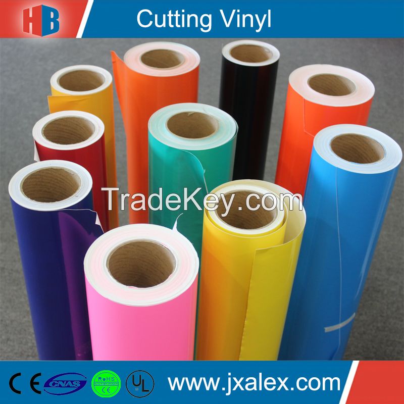 Hot Sale 80micron/120gsm High Golssy Cutting Vinyl For Cutting Plotter