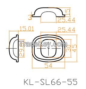 Glass LED lens for 10W 20W 30W led street light (KL-SL66-55) 