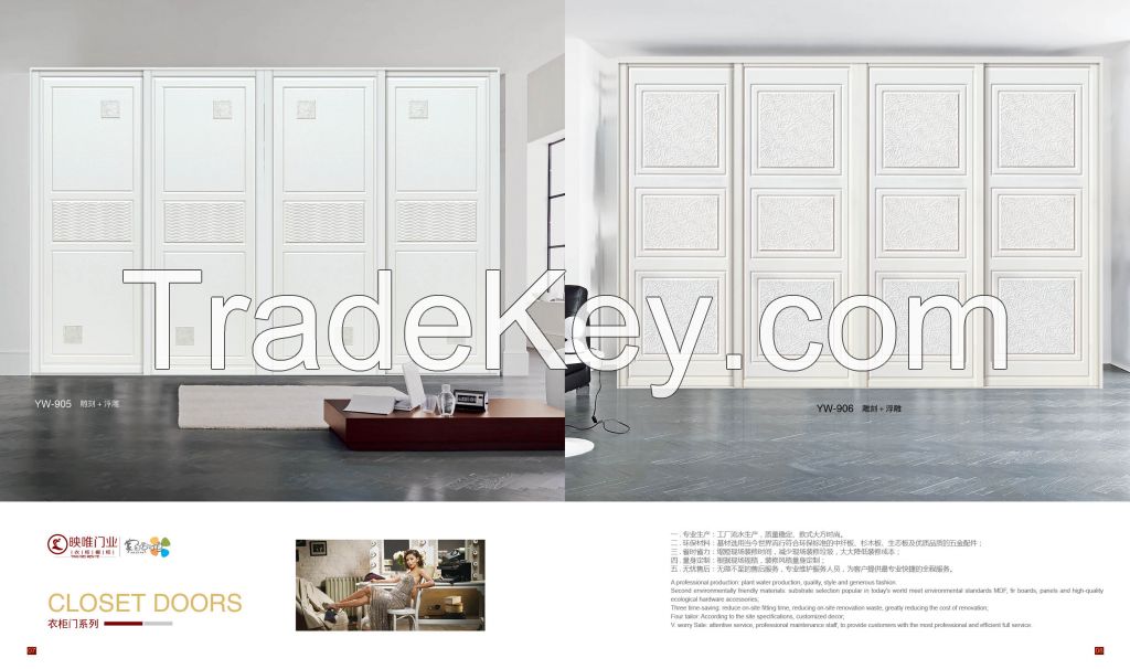 customized wardrobe and sliding doors