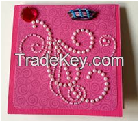 A pink pearl card