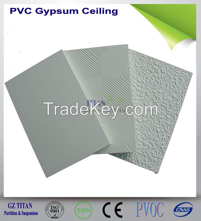 PVC Laminated Gypsum False Ceiling Price 60x60cm