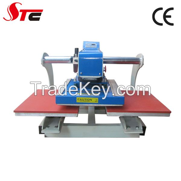 Upper Glide Automatic Pneumatic Double Stations Heat Press Machine