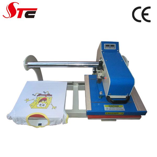 Upper Glide Automatic Pneumatic Double Stations Heat Press Machine