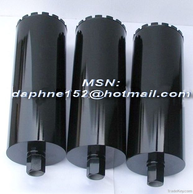 Diamond core drill bit for concrete