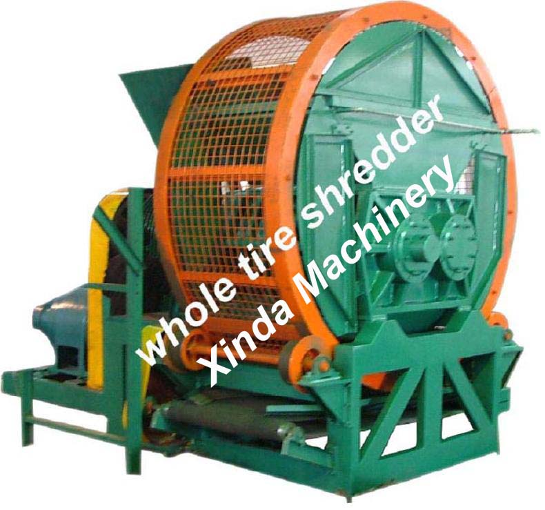 tire shredder (tire recycling)