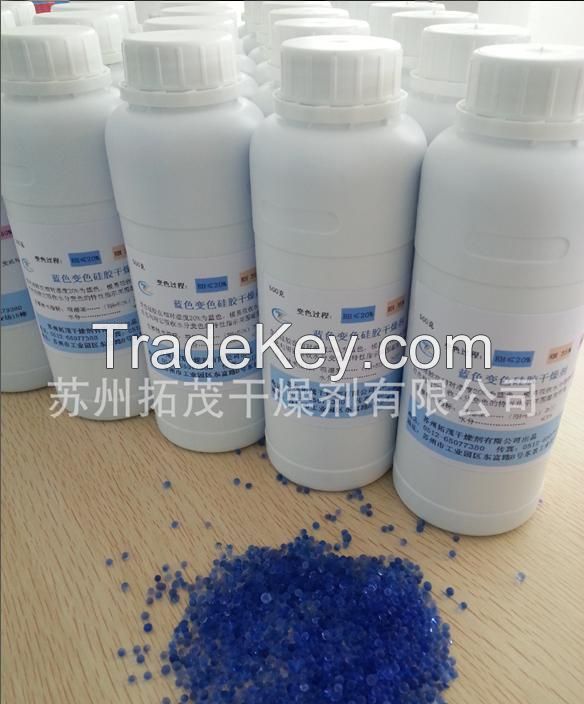 Color silica gel desiccant