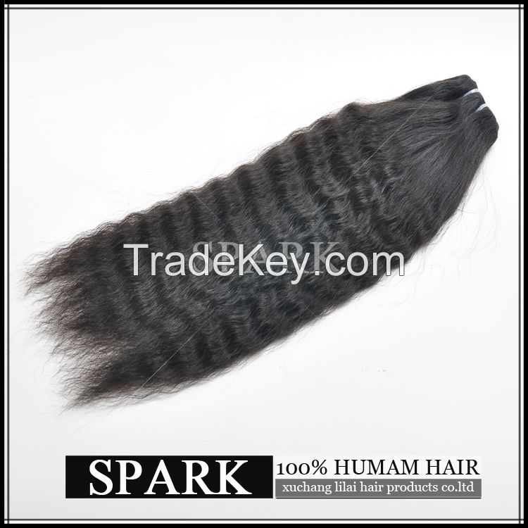 kinky straight virgin human hair