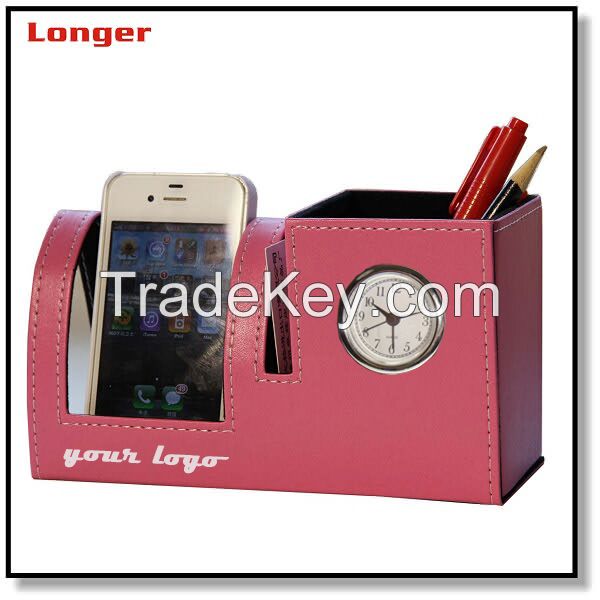 Promotion leather pen holder LG-B042B