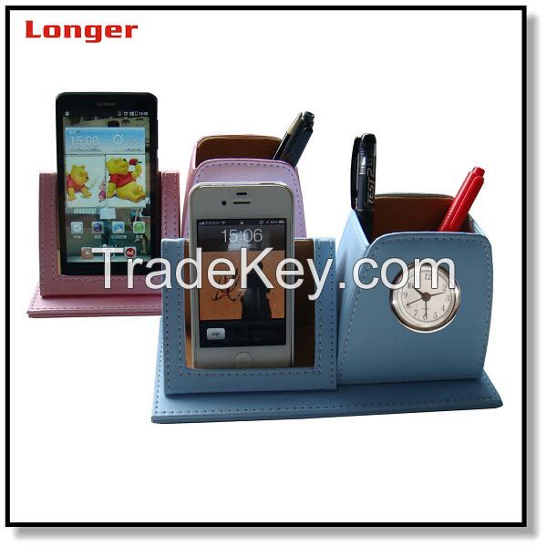 Promotion leather pen holder LG-B038B