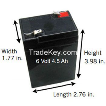 6v4.5ah 6v dry rechargeable storage battery