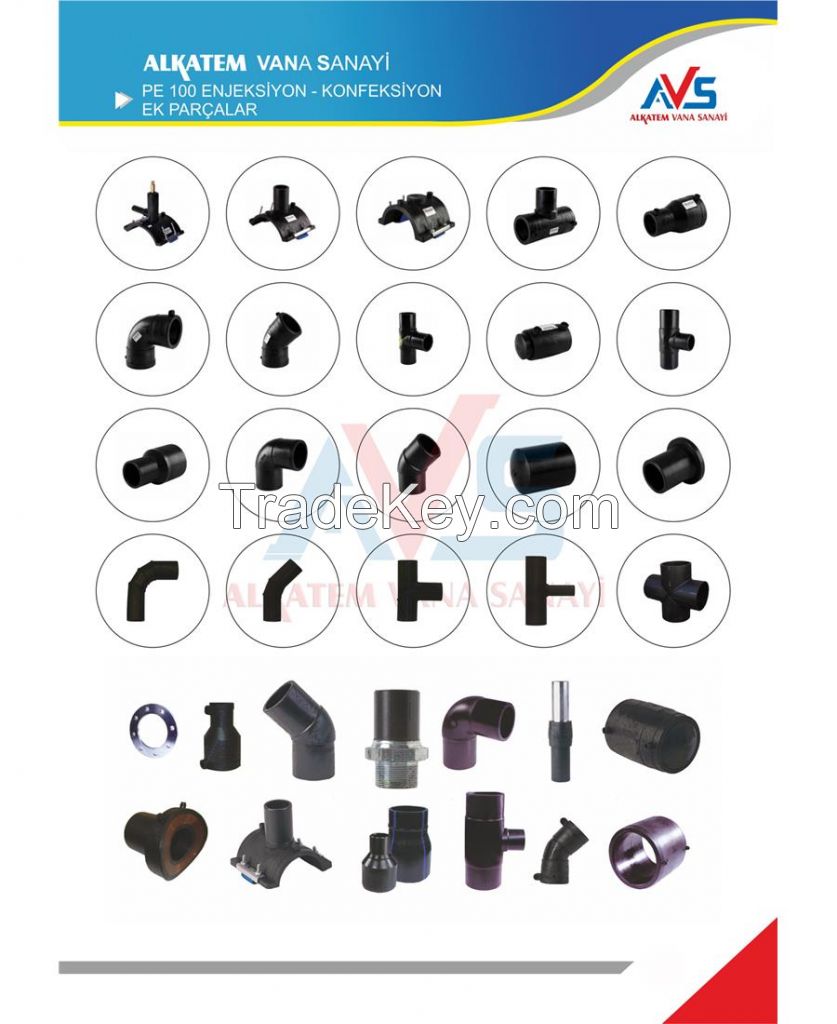 PE 100 Pipe fittings ( spigot &amp; segmented )