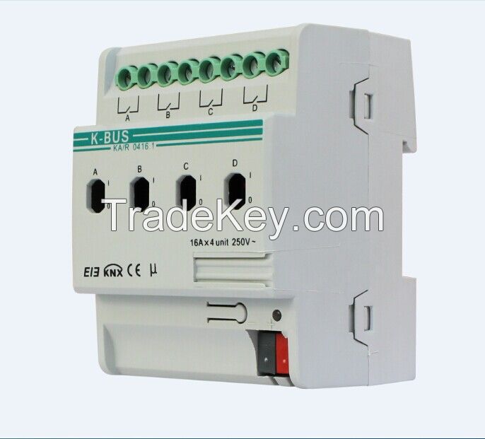 KNX/EIB 4/8/12 folds, 16A Switch Actuator