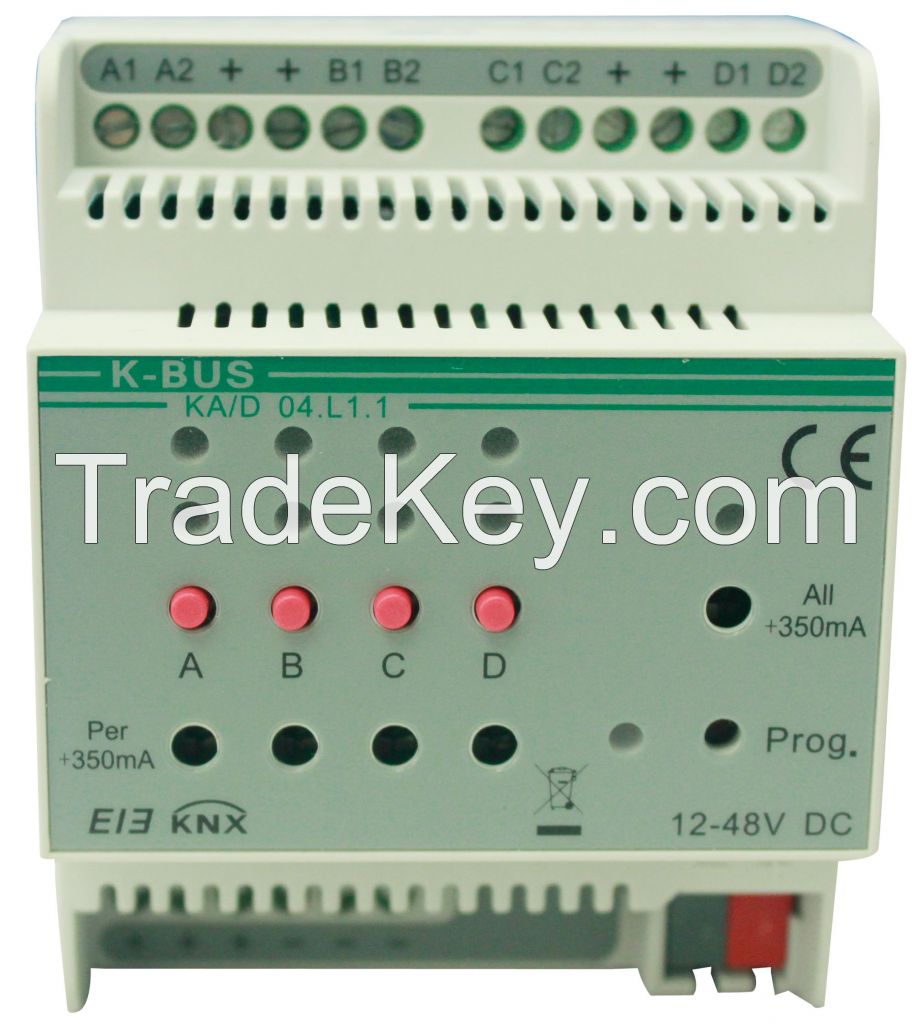 KNX/EIB 4 folds, 350mA, LED Dimmer