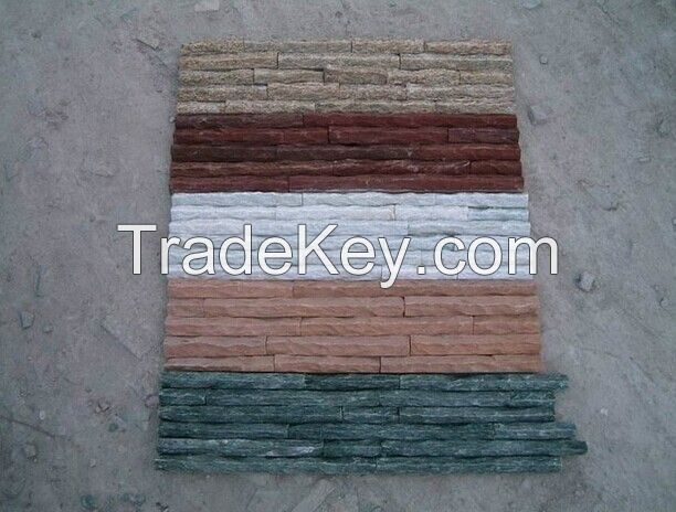 Beige Quartzite Ledgestone Wall Panel, Grooved Culture Stone Wall Tile,Veneers