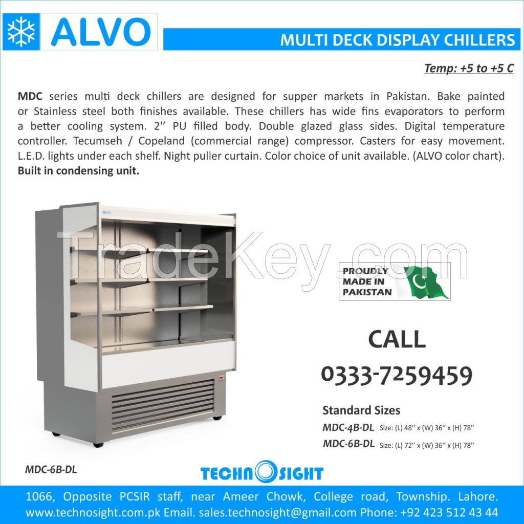 ALVO Multi Deck Chiller, Open display Chiller in Pakistan