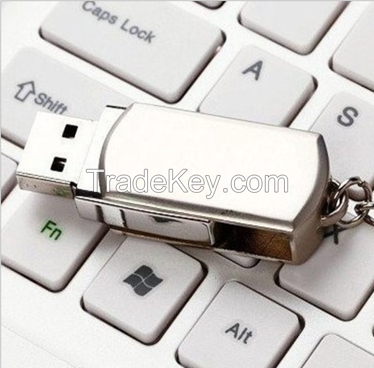 Promotional metal Custom swivel USB Drives 8GB