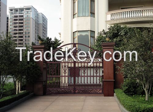 Polished Metal Entry Gate