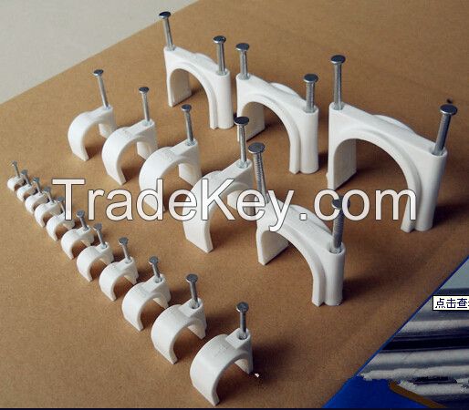 flat nylon cable clips