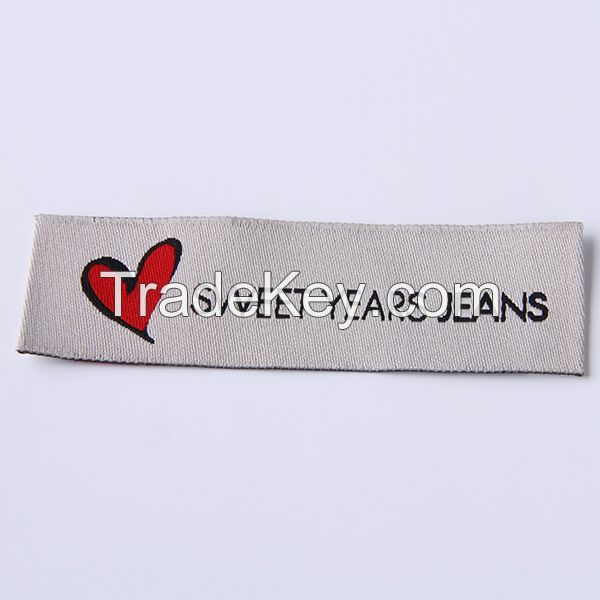 High density end folded garment woven labels