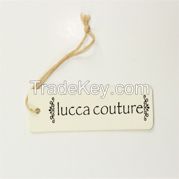 Matt paper card printed hang tags for garment