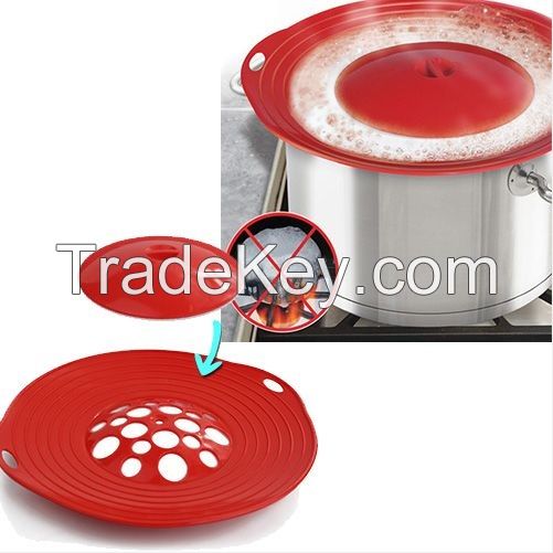 spill stopper pot lid prevent boilovers splatter guard 