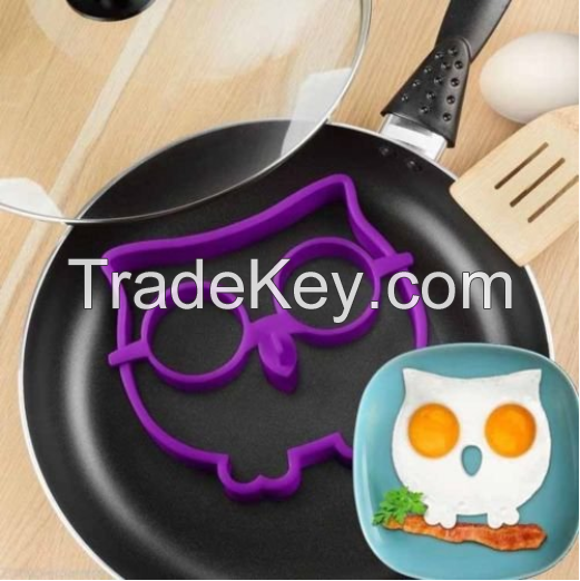 owl-shaped silicone egg poachers