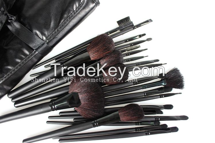 Popular 24 Pcs Natural Hair Makeup Brushes 