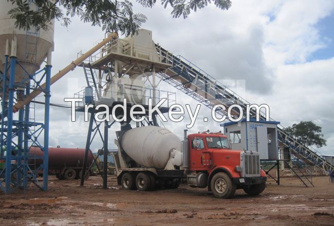 YHZS35 mobile concrete batching plant