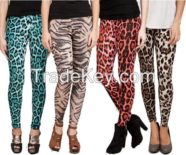 cotton spandex leggings and printed leggings.