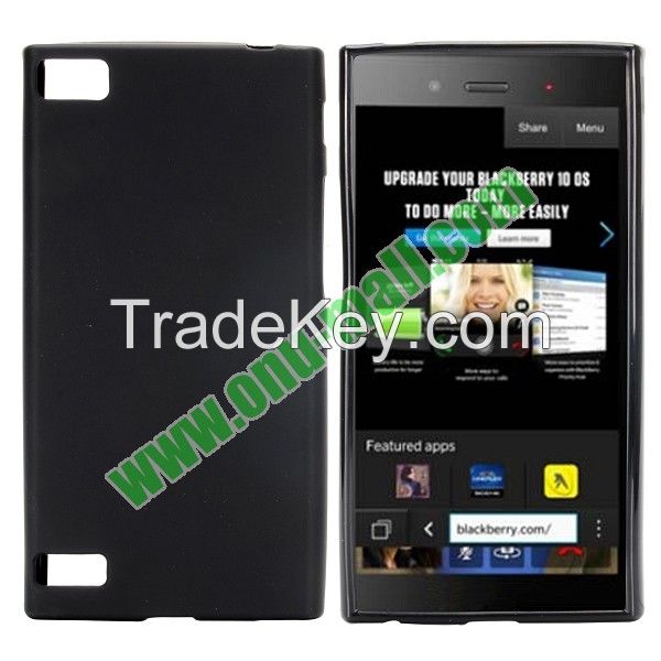 TPU Black Blackberry Case Cover