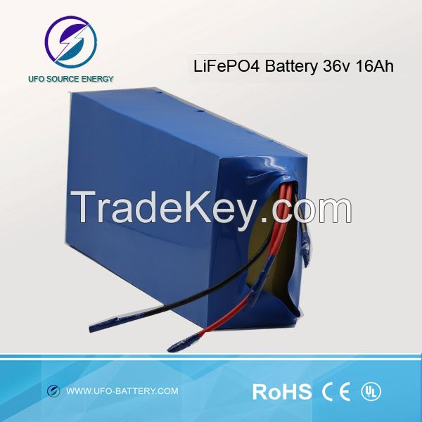 36v 16Ah Rechargeable LiFePO4 Battery Pack for Vacuum Cleaner