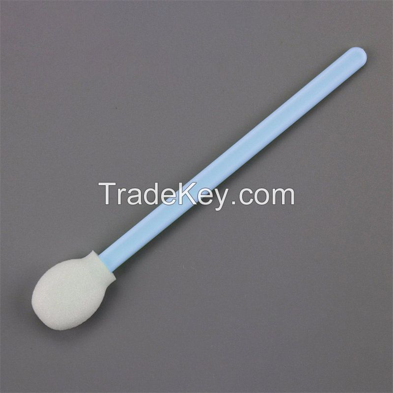 100 PPi Closed-cell Foam Cleanroom Swab with Large Circular Head for Electronic Equipment Cleaning