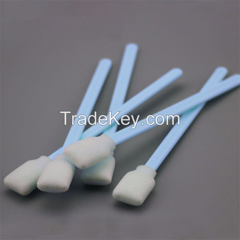 Chinese Factory Customized Large Rectangular Head Cleanroom Foam Cleaning Swab Stick