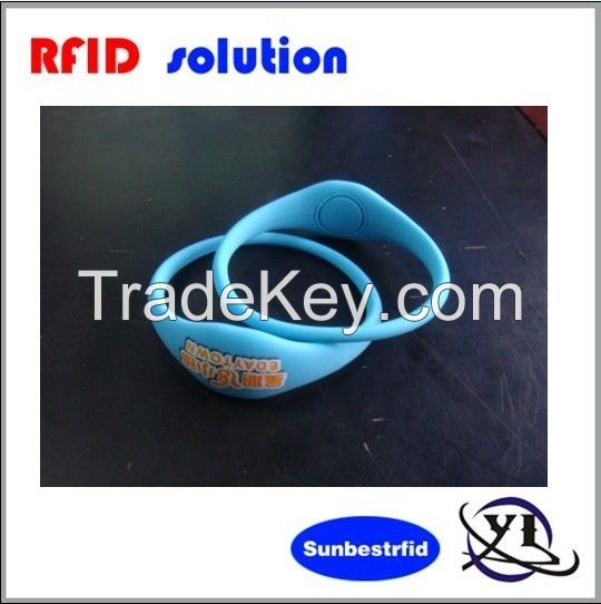 RFID silicone wristband tag for ID management 