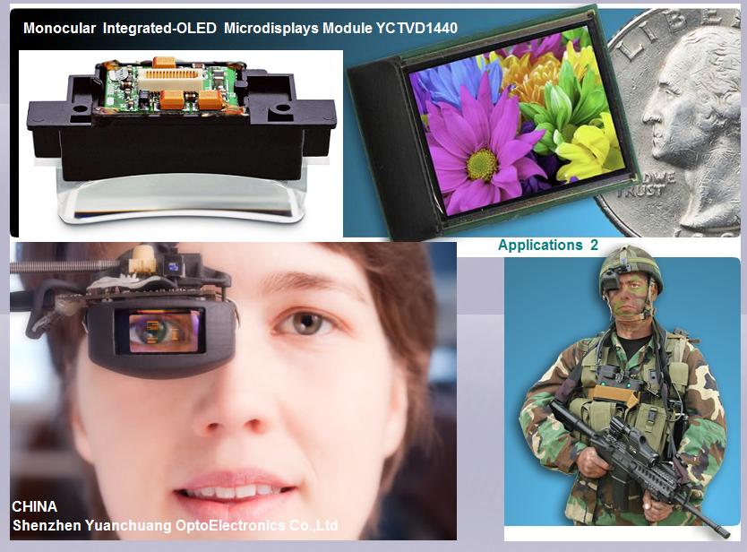 Monocular  Integrated-OLED  Microdisplays Module YCTVD1440